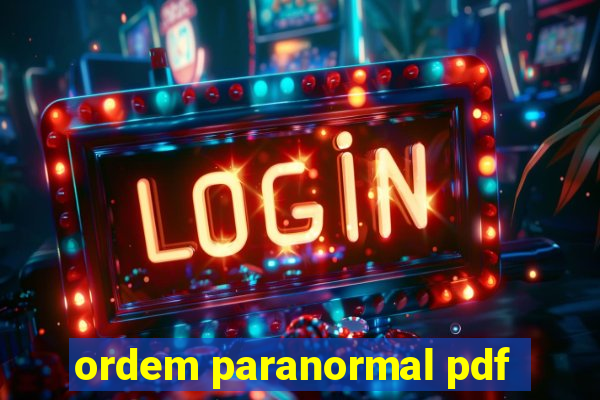 ordem paranormal pdf